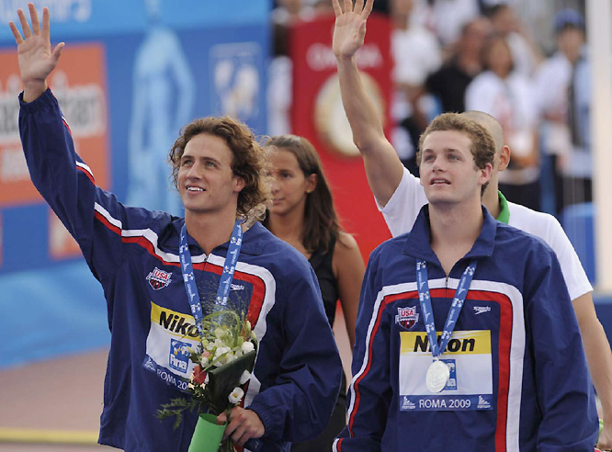 Lochte (left) and Tyler Clary gave the U.S. a 1-2 finish in the event