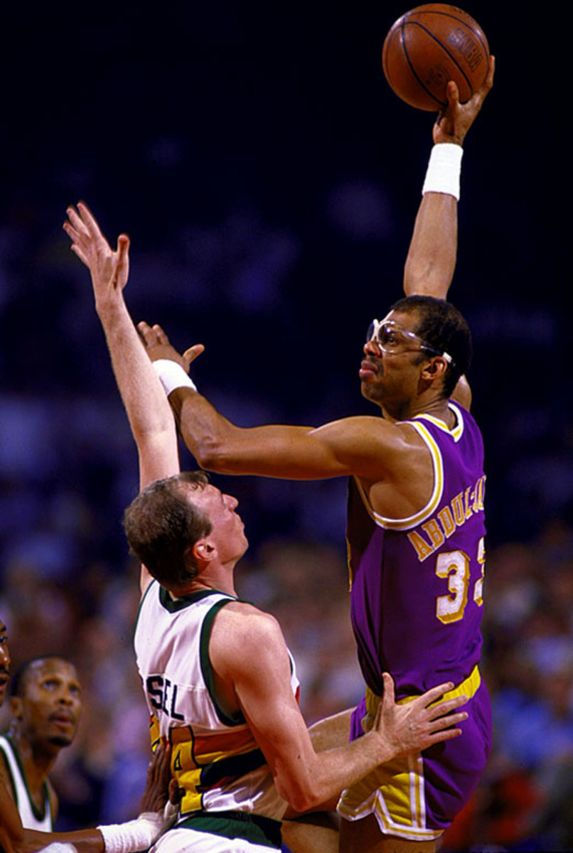 Kareem Abdul-Jabbar and Dan Issel