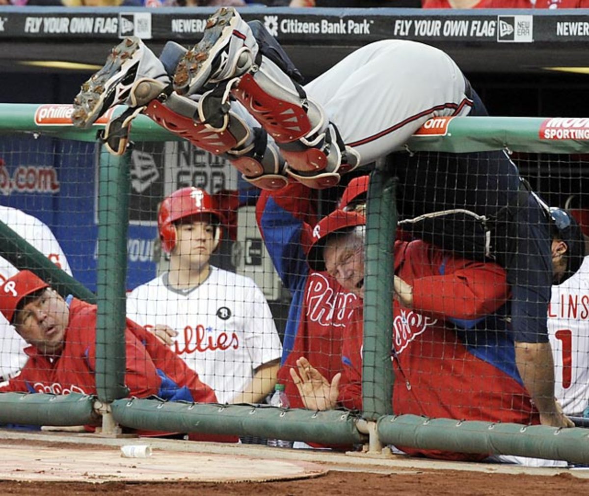 Brian McCann and Charlie Manuel