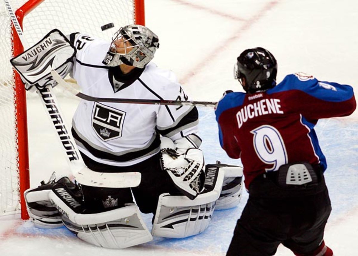 Matt Duchene and Jonathan Quick