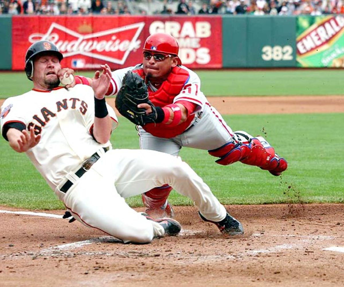 Aubrey Huff and Carlos Ruiz