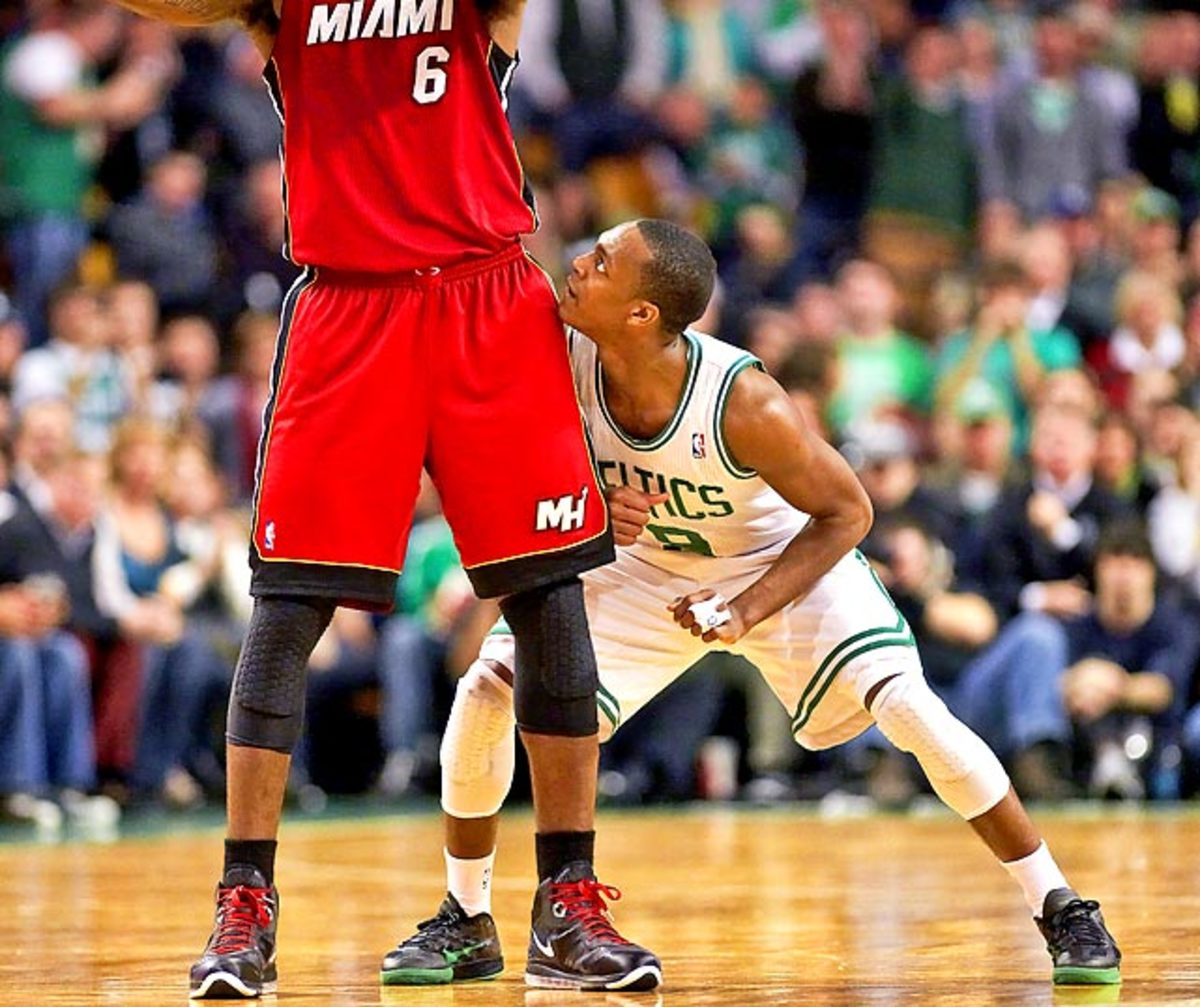 Rajon Rondo and LeBron James