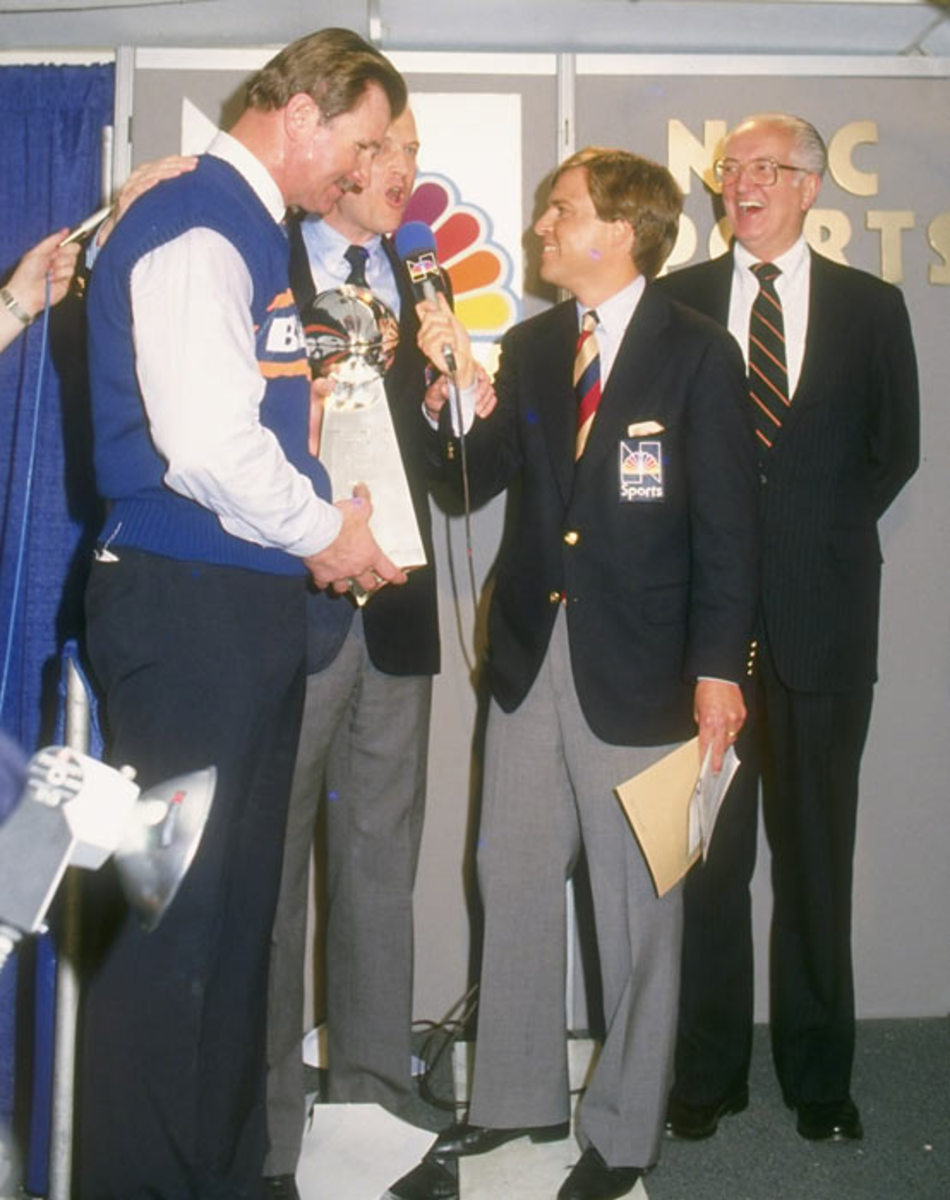 Mike Ditka and Bob Costas