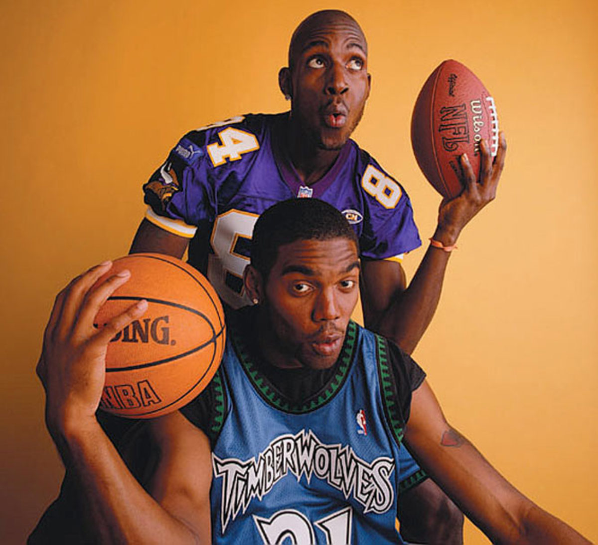 Kevin Garnett and Randy Moss