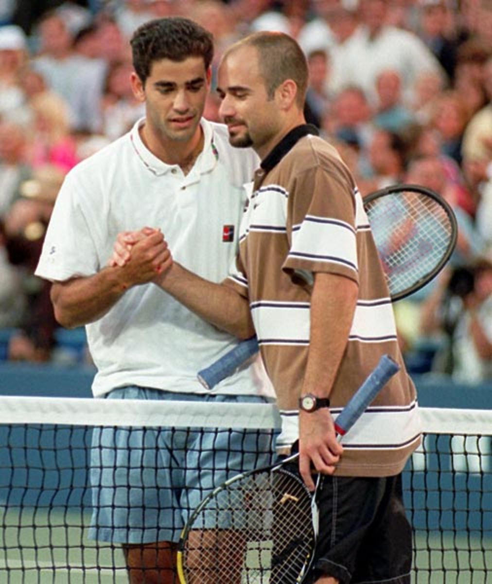 Pete Sampras and Andre Agassi