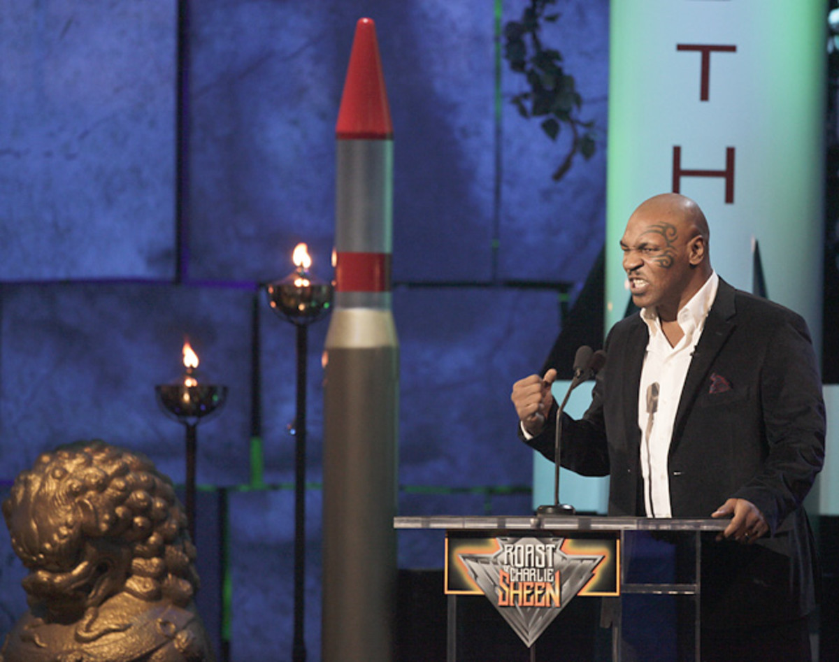 Mike Tyson performs at Charlie Sheen's Roast