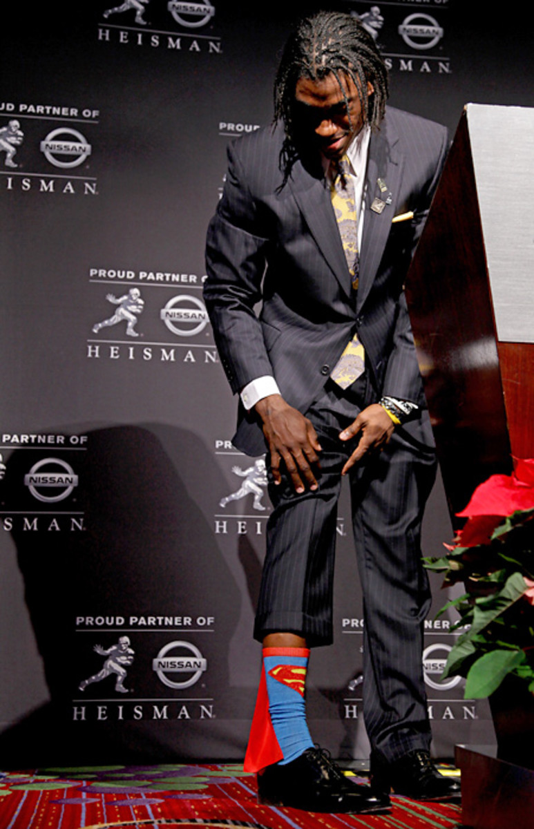 Robert Griffin's Superman socks