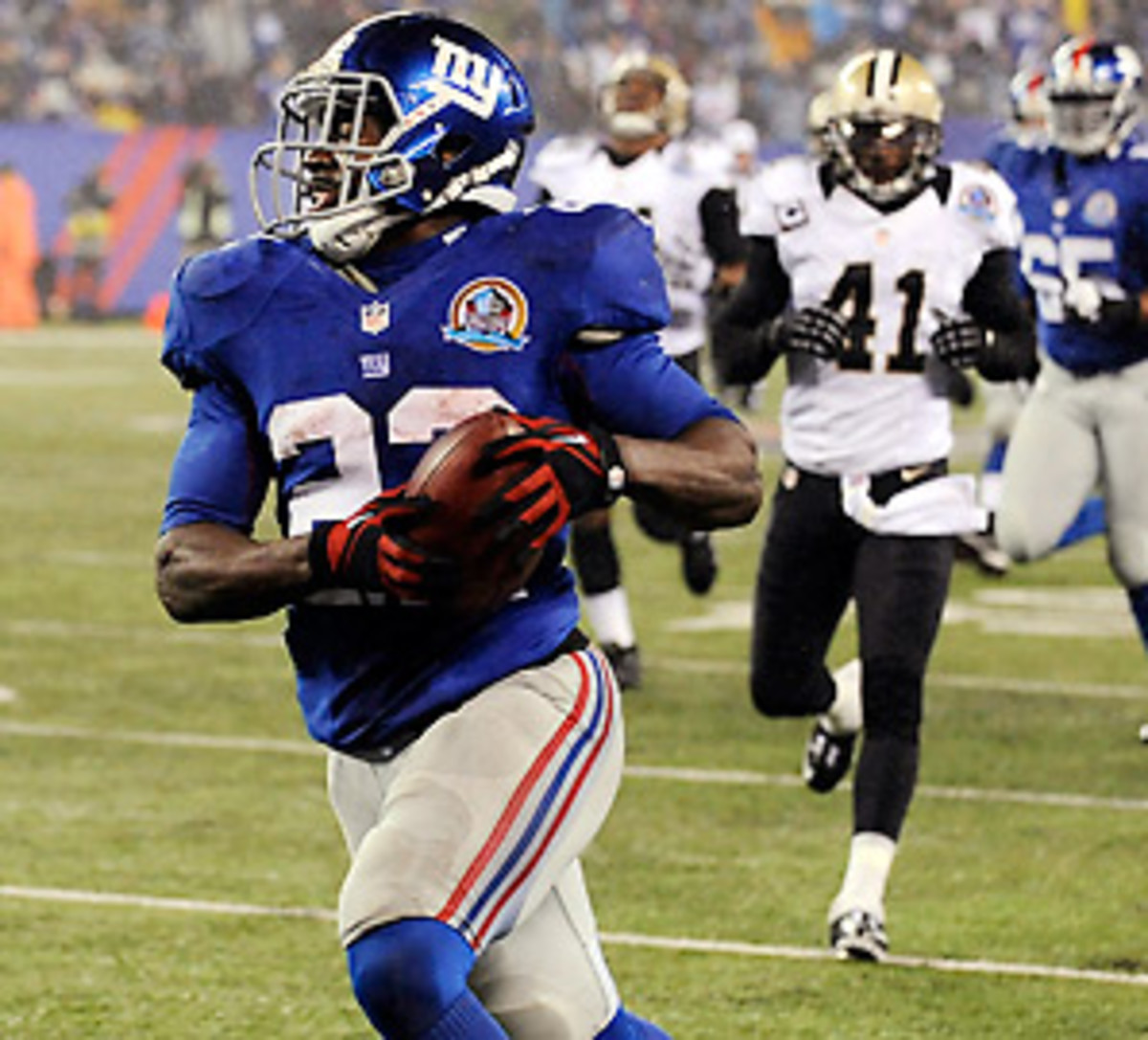 David Wilson took advantage of the opportunity presented by Ahmad Bradshaw's injury. (Bill Kostroun/AP)