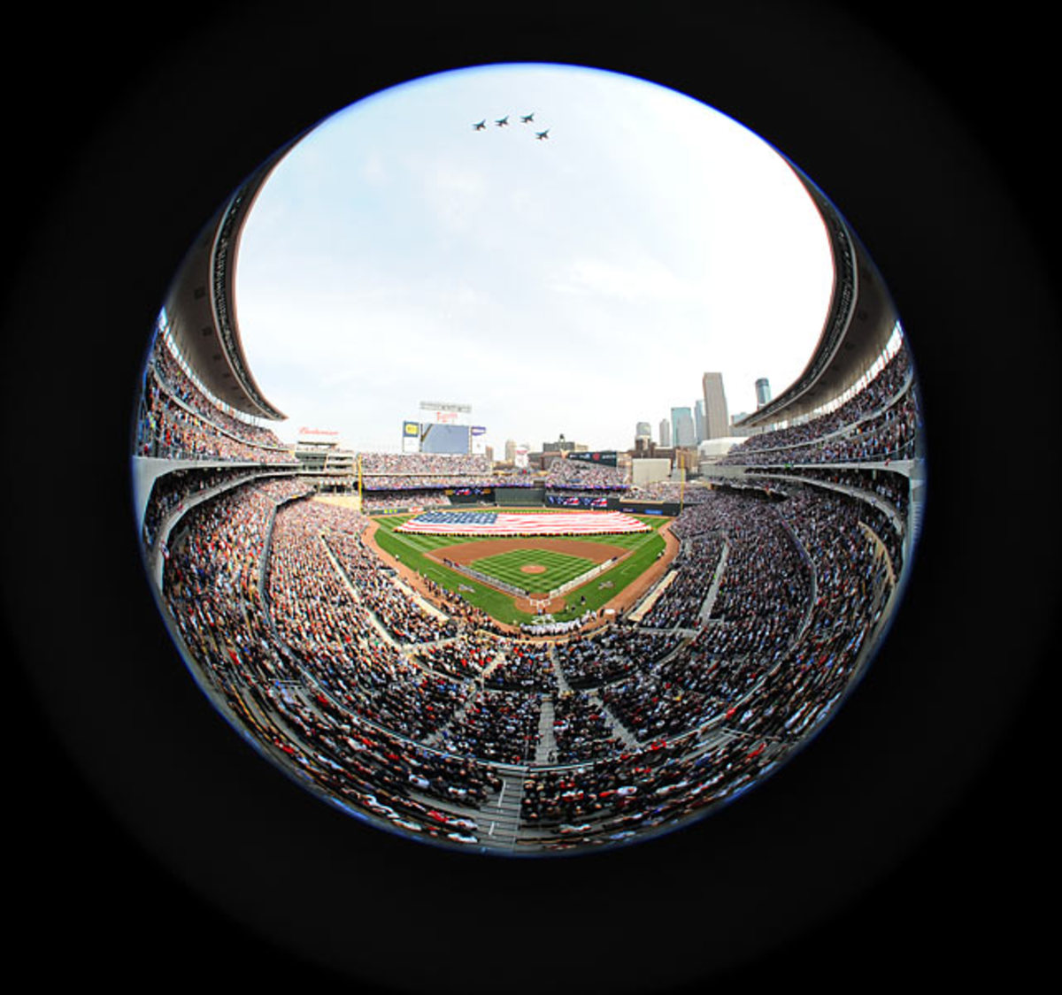 minnesota twins target field baseball stadium fisheye