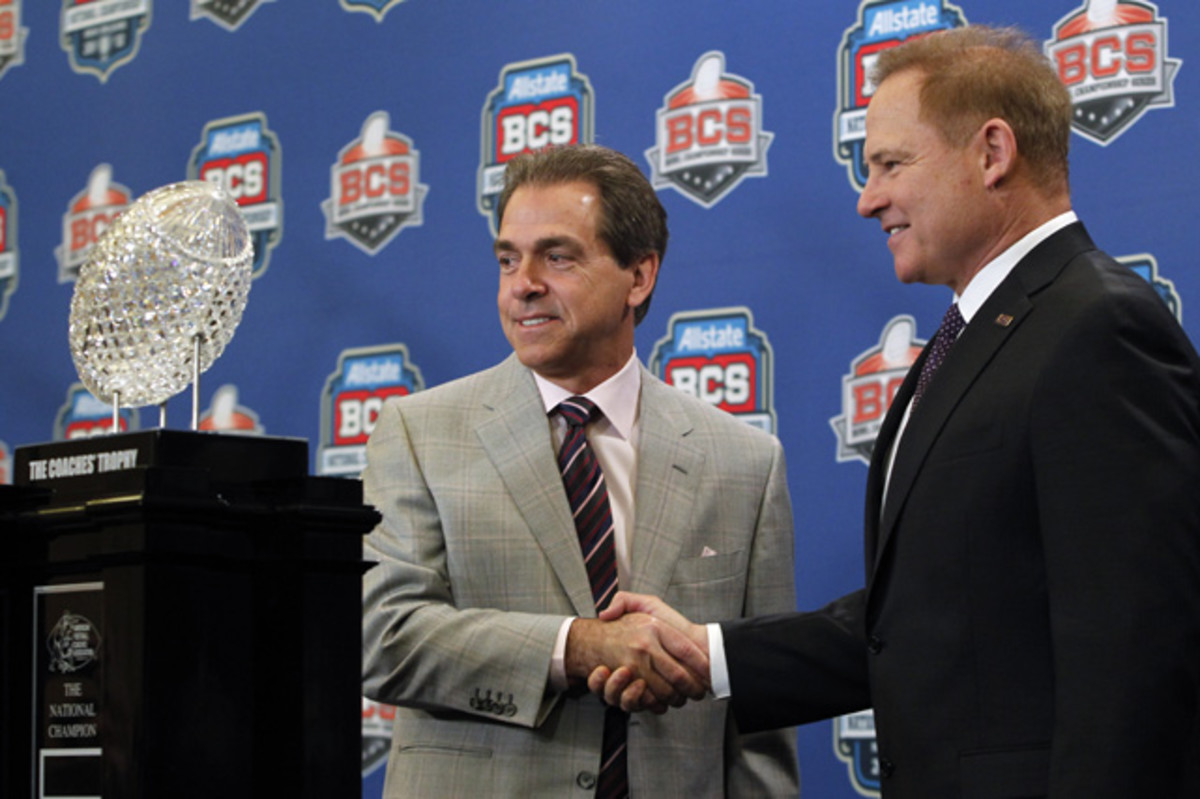 Nick Saban and Les Miles