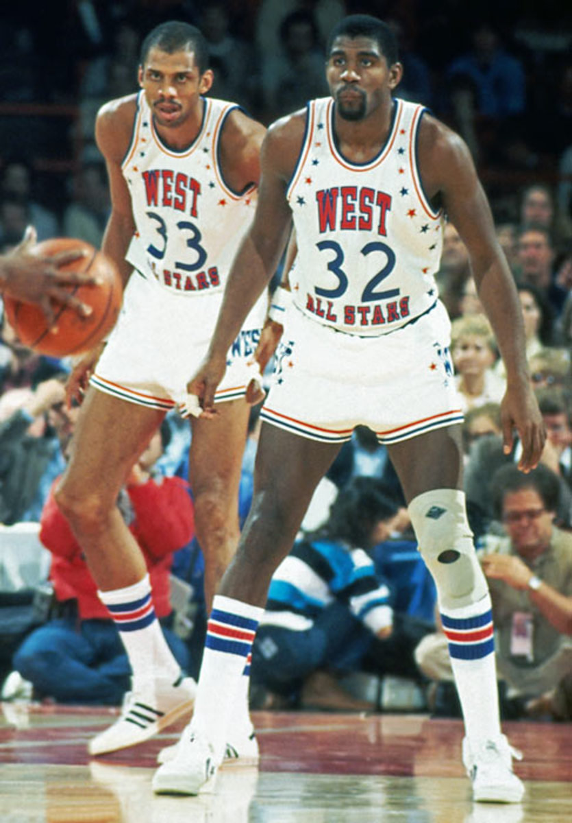 Kareem Abdul-Jabbar and Magic Johnson