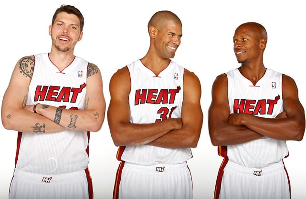 Mike Miller, Shane Battier and Ray Allen 