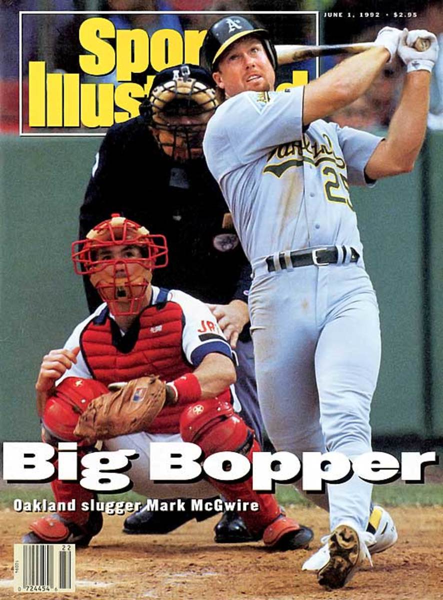 San Francisco Giants Will Clark And Oakland Athletics Mark Sports  Illustrated Cover Poster by Sports Illustrated - Sports Illustrated Covers