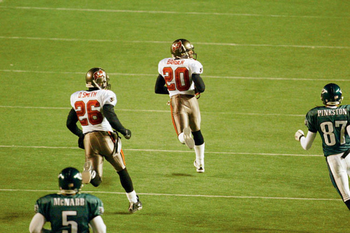 26 Jan 2003: Keyshawn Johnson of the Tampa Bay Buccaneers