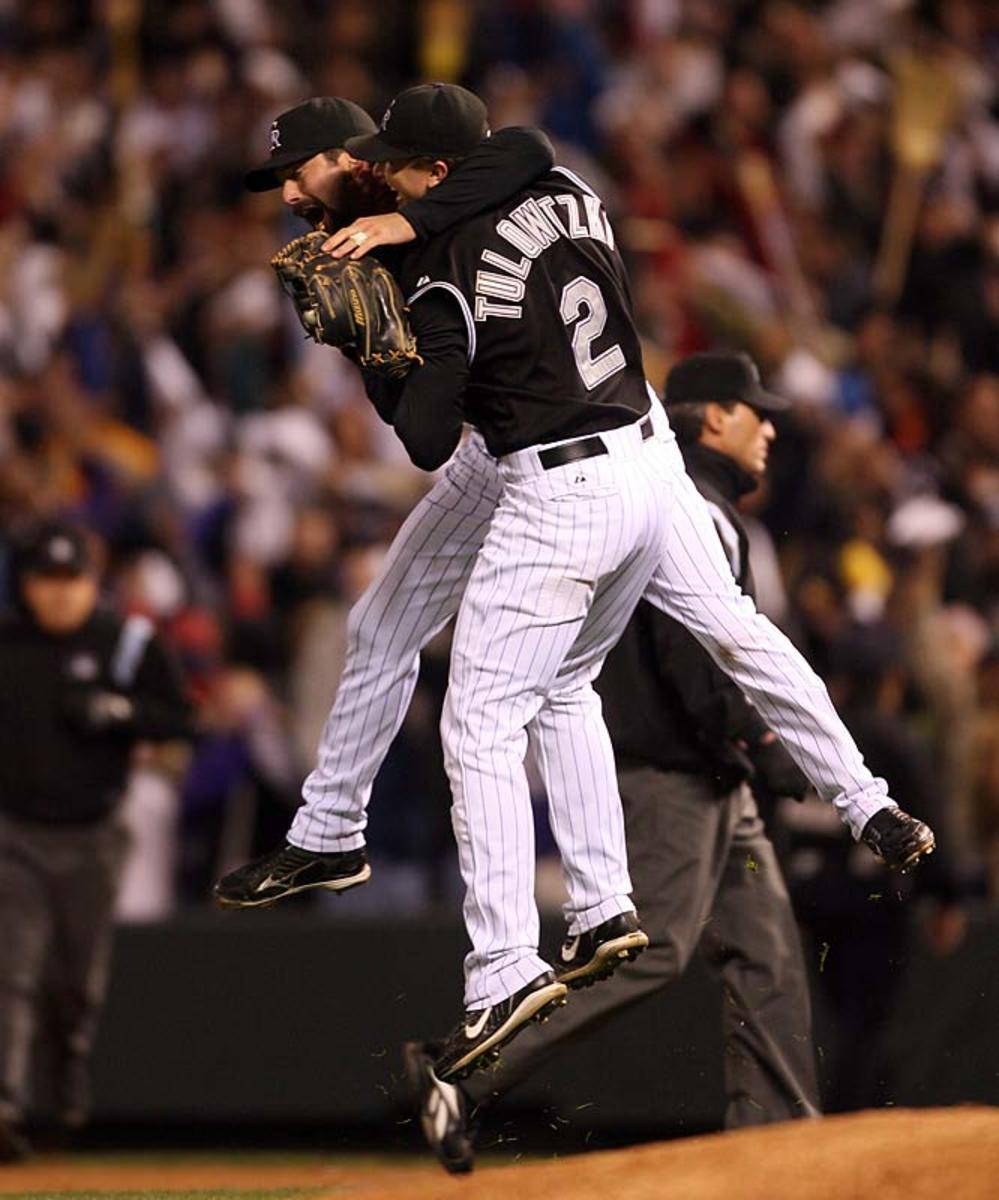 Postseason Highlights: Holliday 07 NLCS, Matt Holliday used the longball  during Game 3 of the 2007 NLCS., By Colorado Rockies Highlights