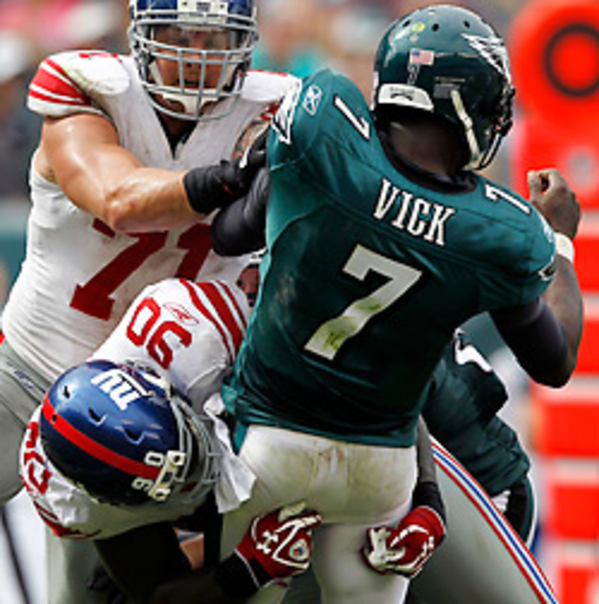 Eagles' Michael Vick stays home with 'pretty significant' concussion