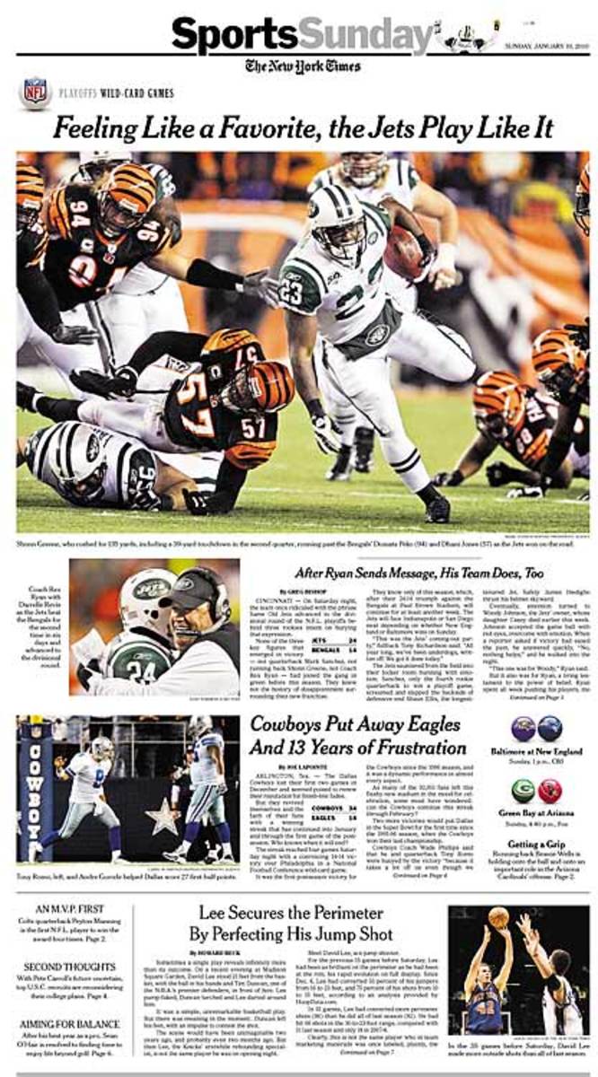 NFL Wild-Card Newspaper Headlines - Sports Illustrated