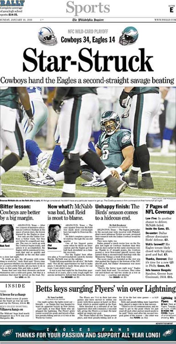 NFL playoffs: Philadelphia Eagles lose to Seattle Seahawks - Inquirer, Daily  News newspaper front pages