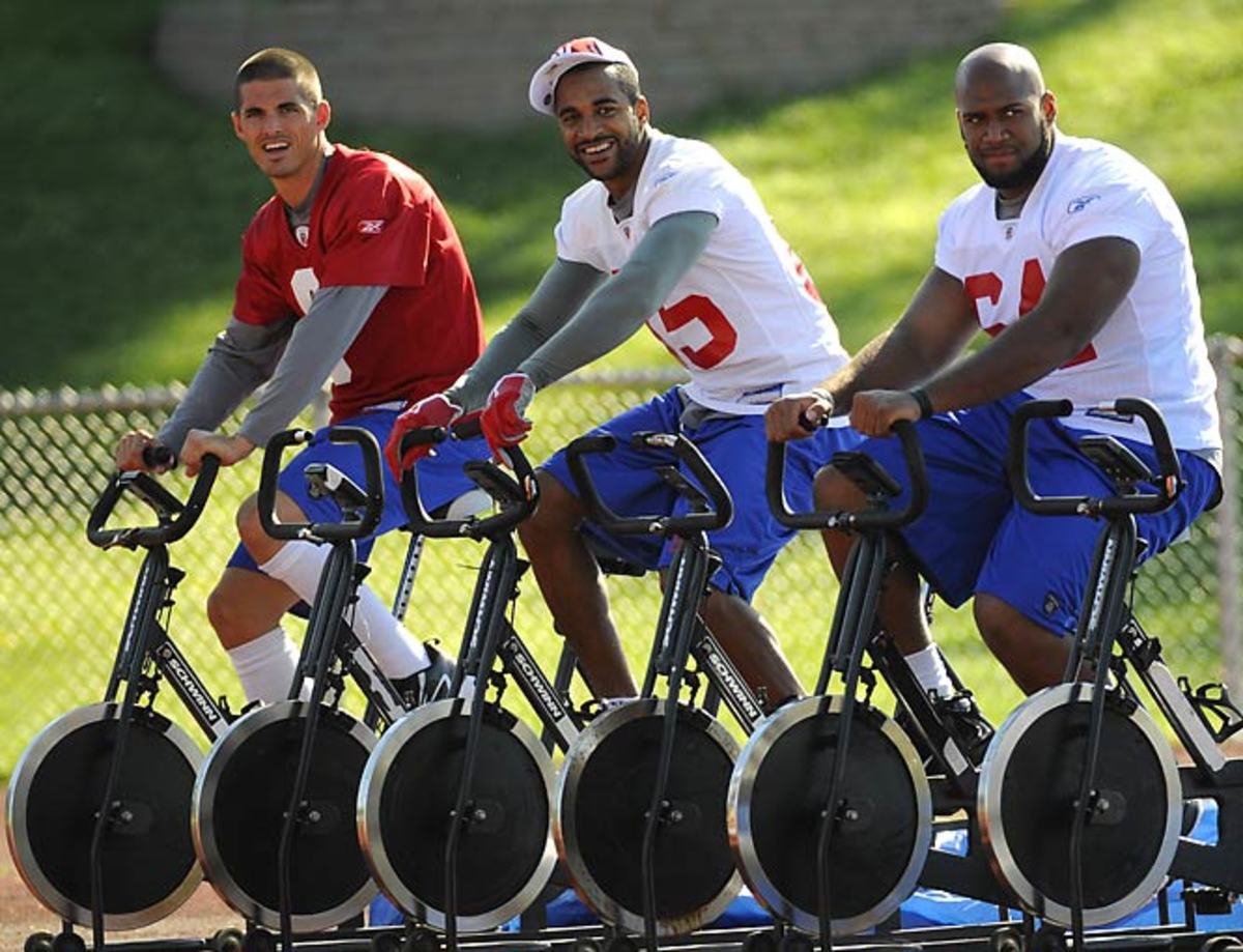 David Carr, David Tyree and Jonathan Palmer