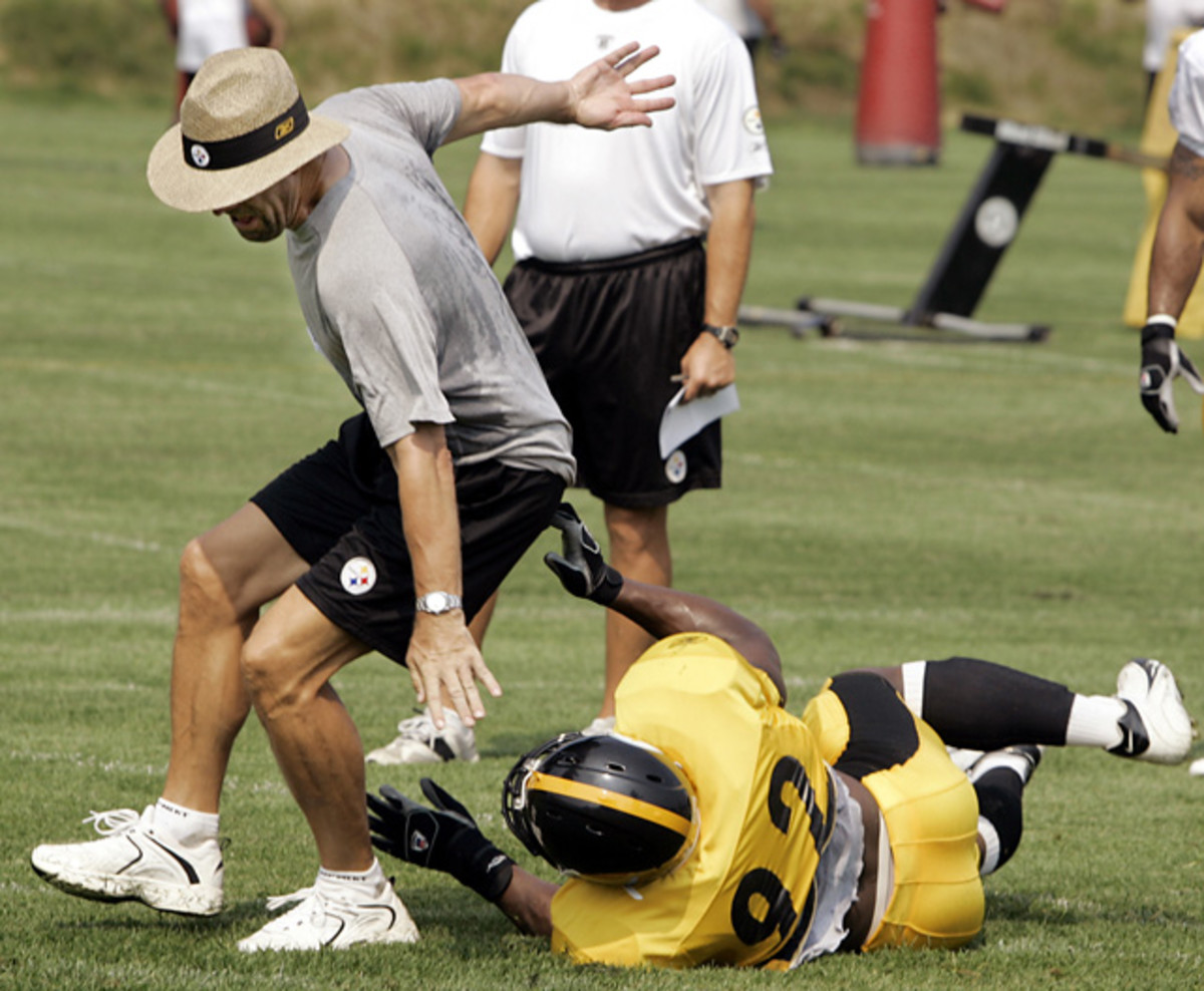 James Harrison and Bill Cowher