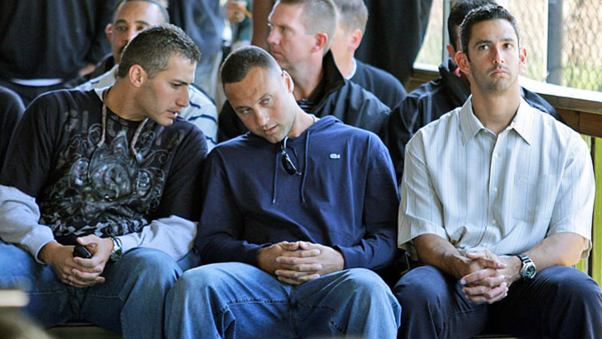 Andy Pettitte, Derek Jeter, and Jorge Posada