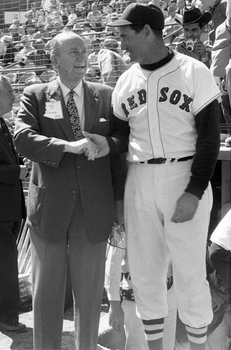 Ty Cobb and Ted Williams