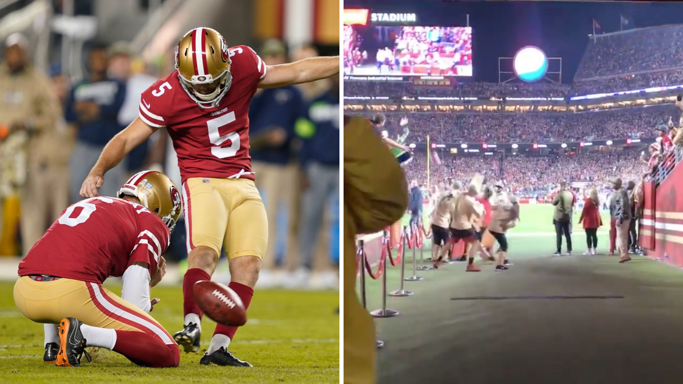 Central Mountain High School product kicks game-winner for 49ers