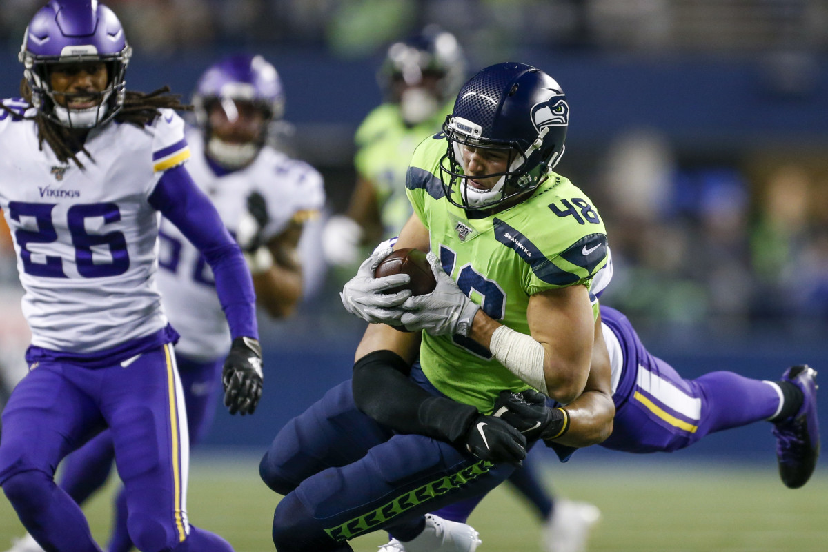 Who is Jacob Hollister? Seahawks' unlikely hero makes name known with  winning catch in OT