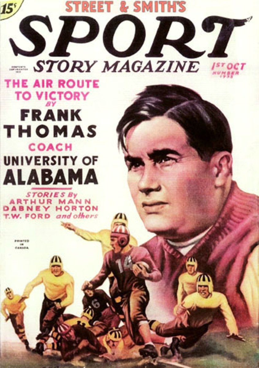 Frank Thomas cover, Street and Smith's Sport Story Magazine, Oct. 1, 1935