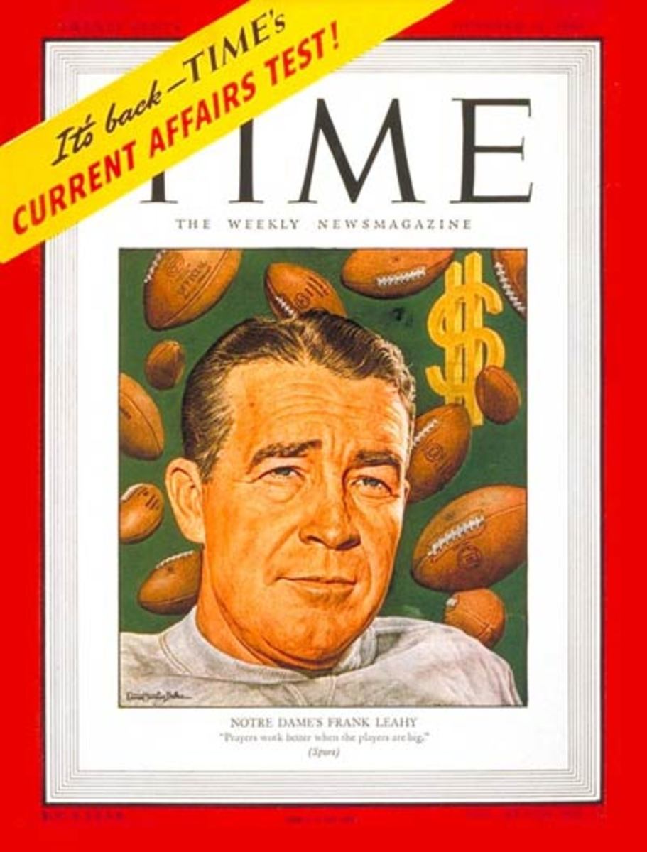 Frank Leahy on the cover of Time Magazine