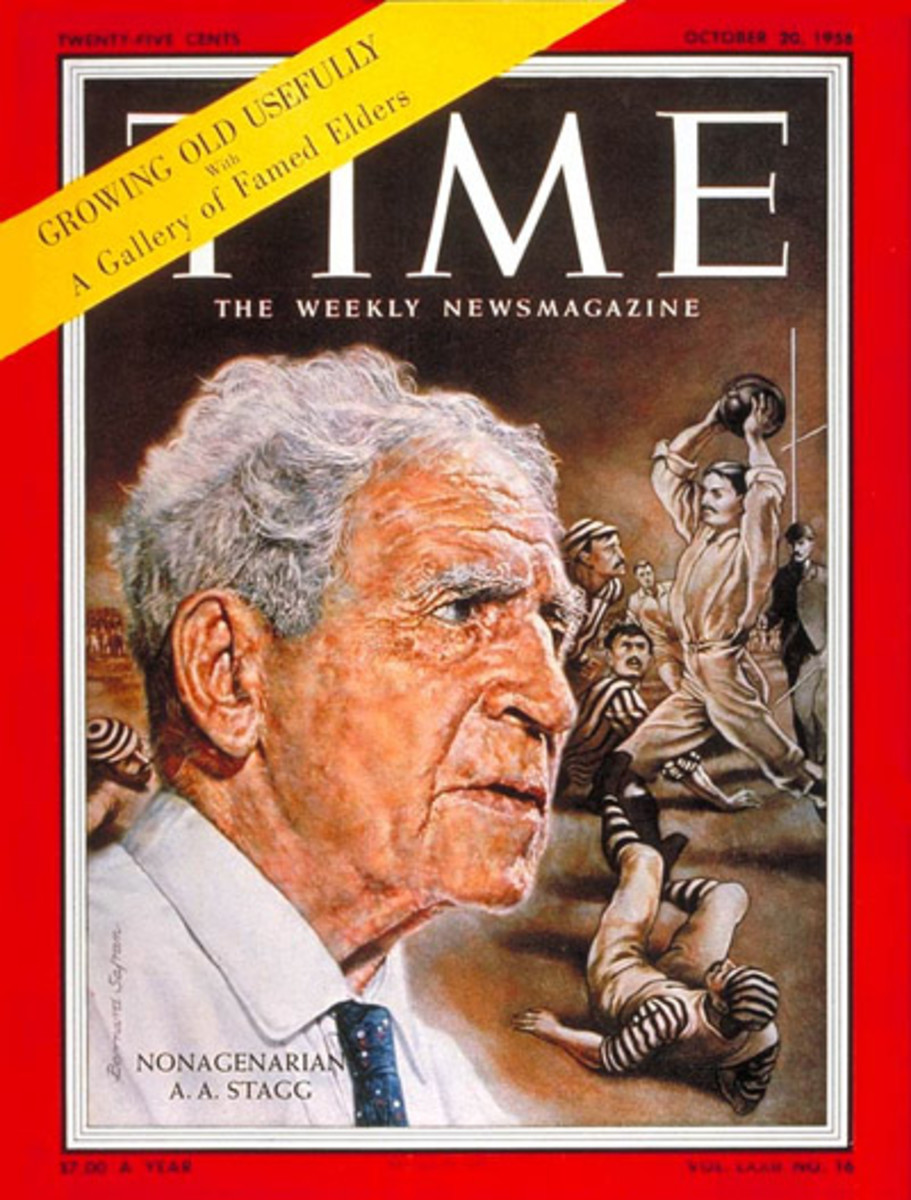 Amos Alonzo Staff on the cover of Time Magazine