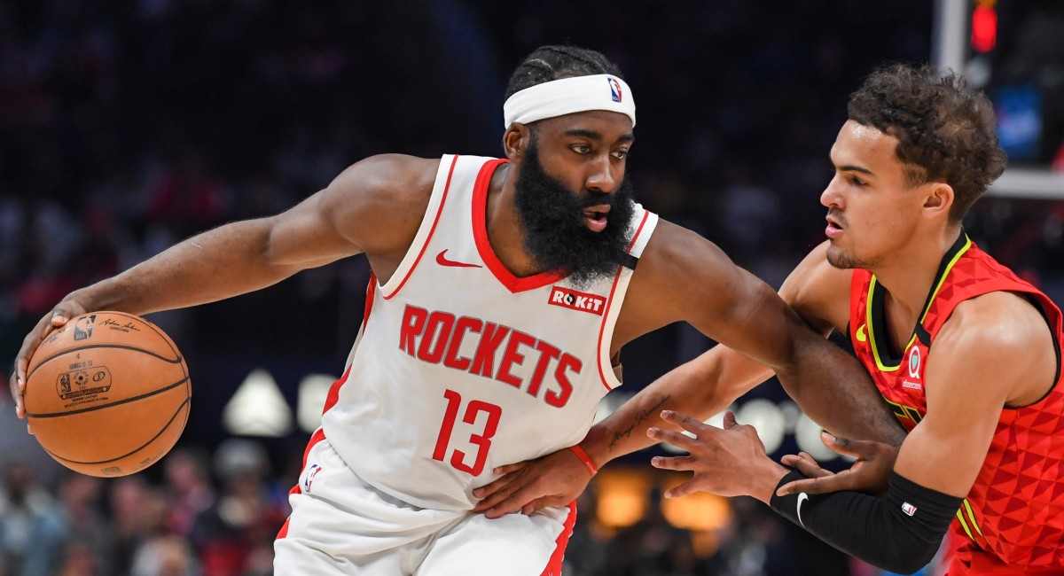 James Harden Rockets Withstand Late Hawks Flurry In Win Sports Illustrated Houston Rockets