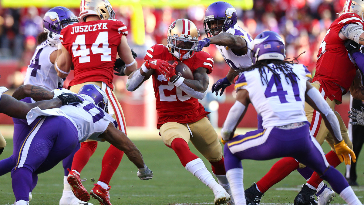 49ers ride run game over Vikings to NFC championship game Sports