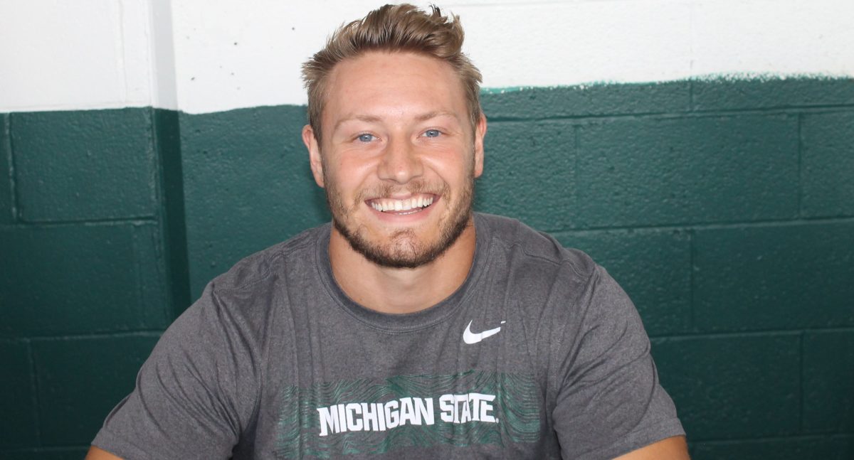 MSU LB Jon Reschke (PHOTO:  Rachel Hyams)