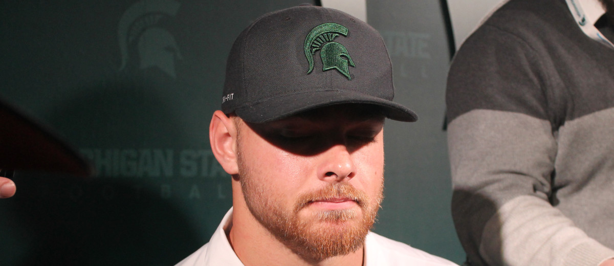 MSU MLB Joe Bachie Post Loss to Northwestern! - Sports Illustrated