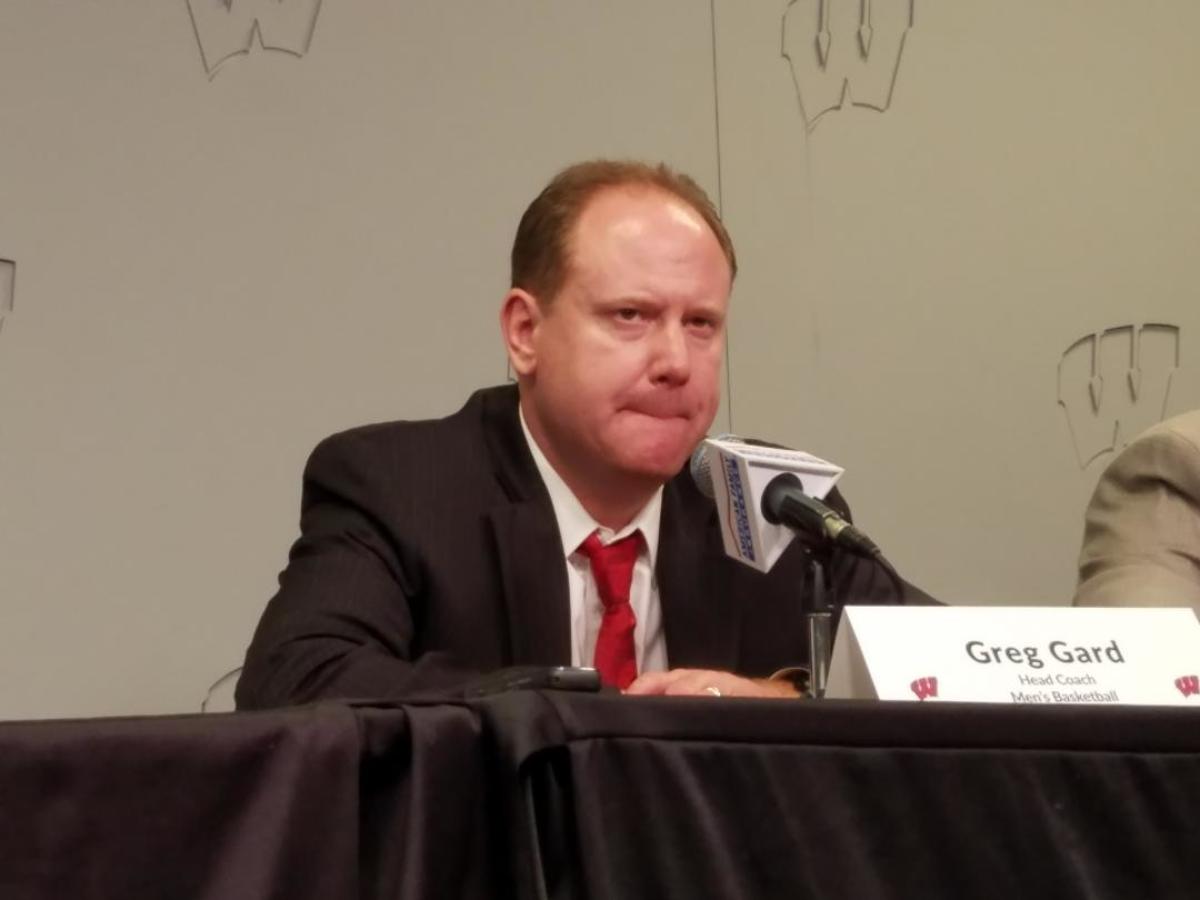 Wisconsin Coach Greg Gard  (PHOTO:  Duffy Carpenter @DuffyCarpenter1 )