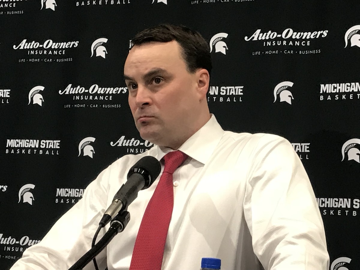 Indiana Head Coach Archie Miller after the Hoosier loss to #9 Michigan State (Photo: Sofiya Stumpos, Spartan Nation)