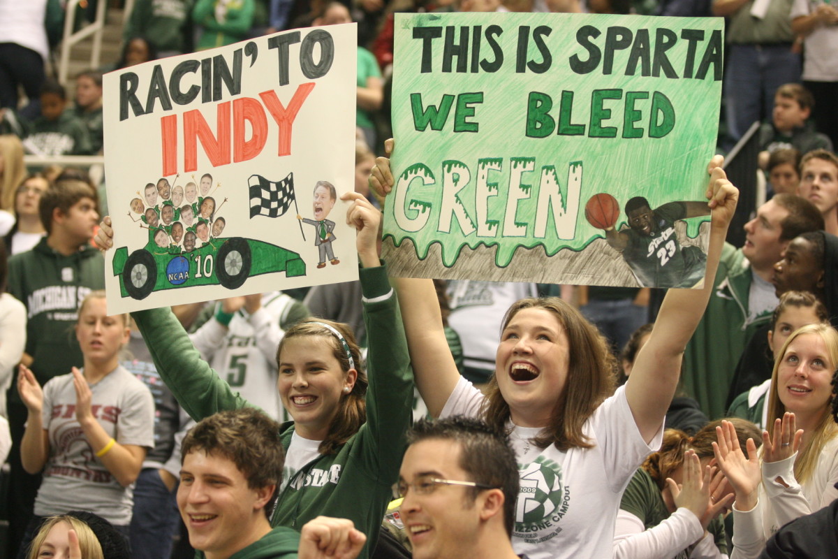 The Spartan fans are what makes the Spartan Nation great.  Photo courtesy of Bill Marklevits.