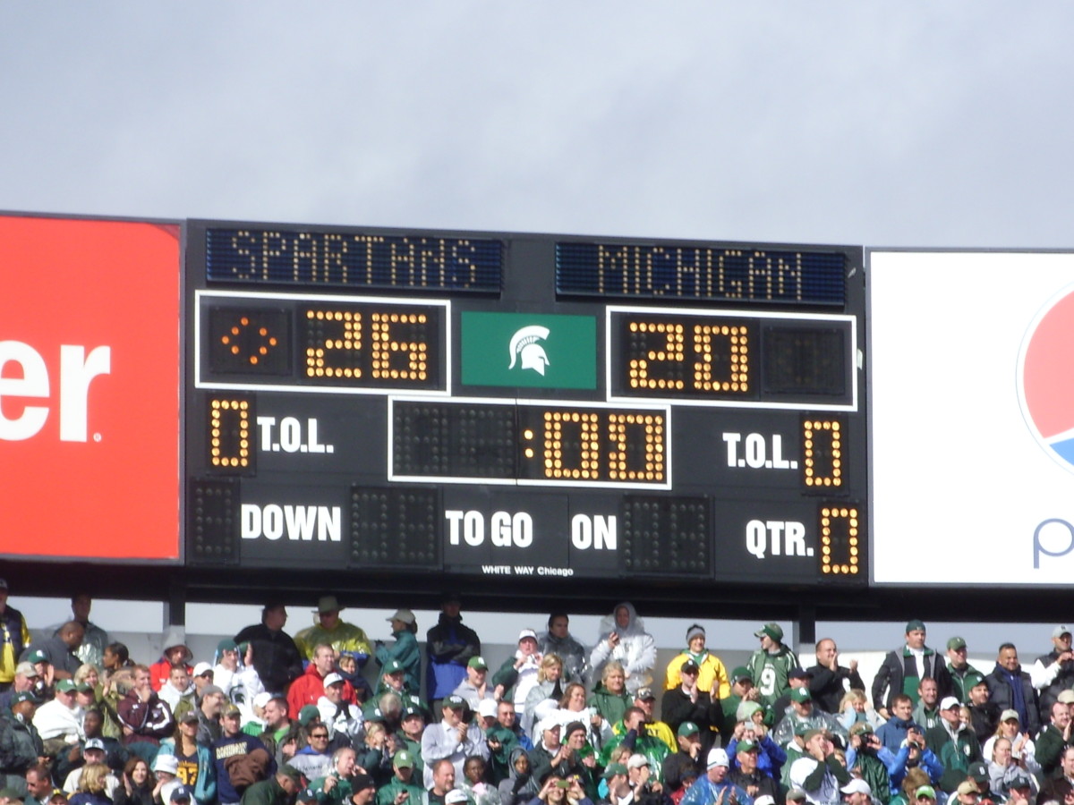 SCOREBOARD MSU UM 09