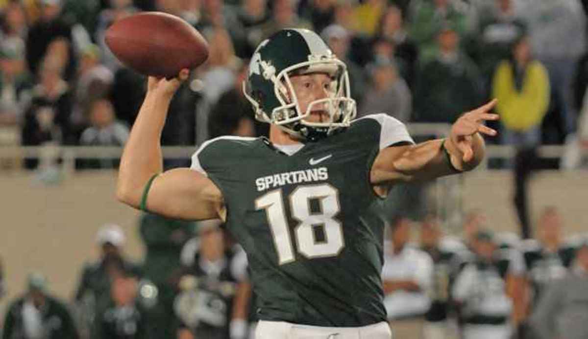 Under the lights at Spartan Stadium can be electric!   Photo courtesy of MSU SID.