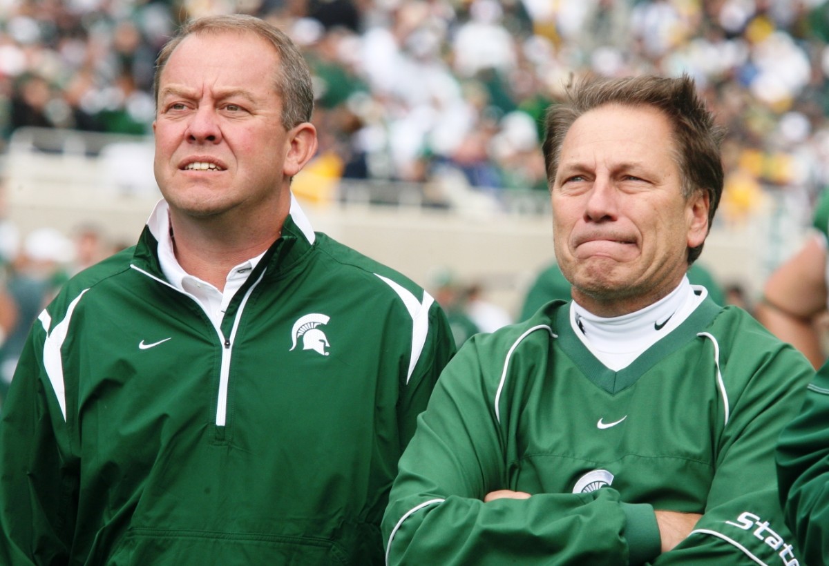 Today was a tough day for Hollis and Izzo as the NCAA decided to punish Izzo in an unprecedented way.  Photo courtesy of Bill Marklevits.