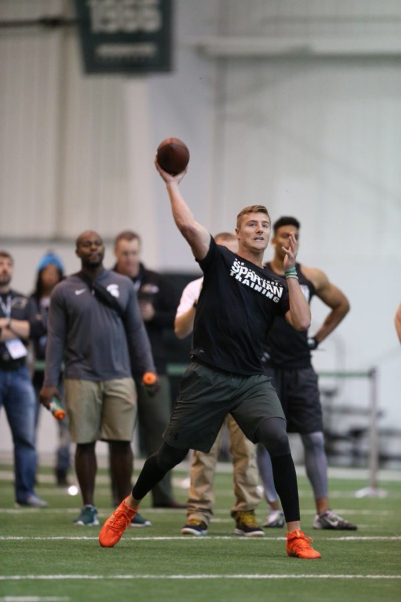 Super Michigan State Football Nfl Pro Day Video Qb Connor Cook Sports Illustrated Michigan