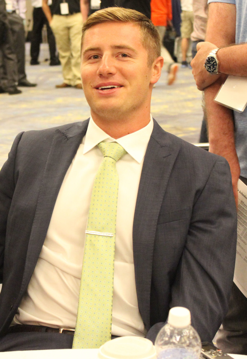 Connor Cook was all smiles at the 2015 B1G Media Day.