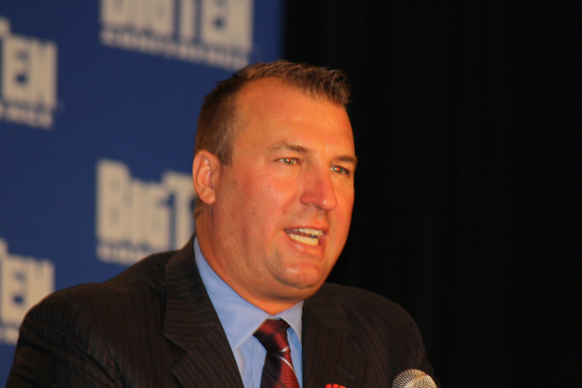 Bielema's Badgers are poised for a major 2010 season.  Photo courtesy of Troy Benoit.