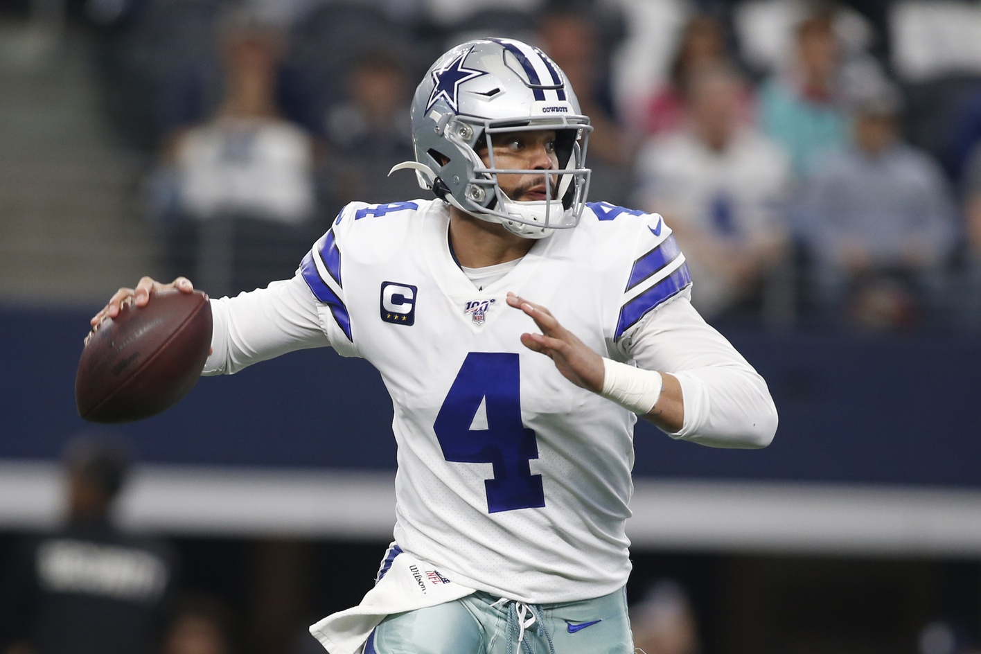 Dallas Cowboys quarterback Dak Prescott still waiting, Tennessee Titans ...