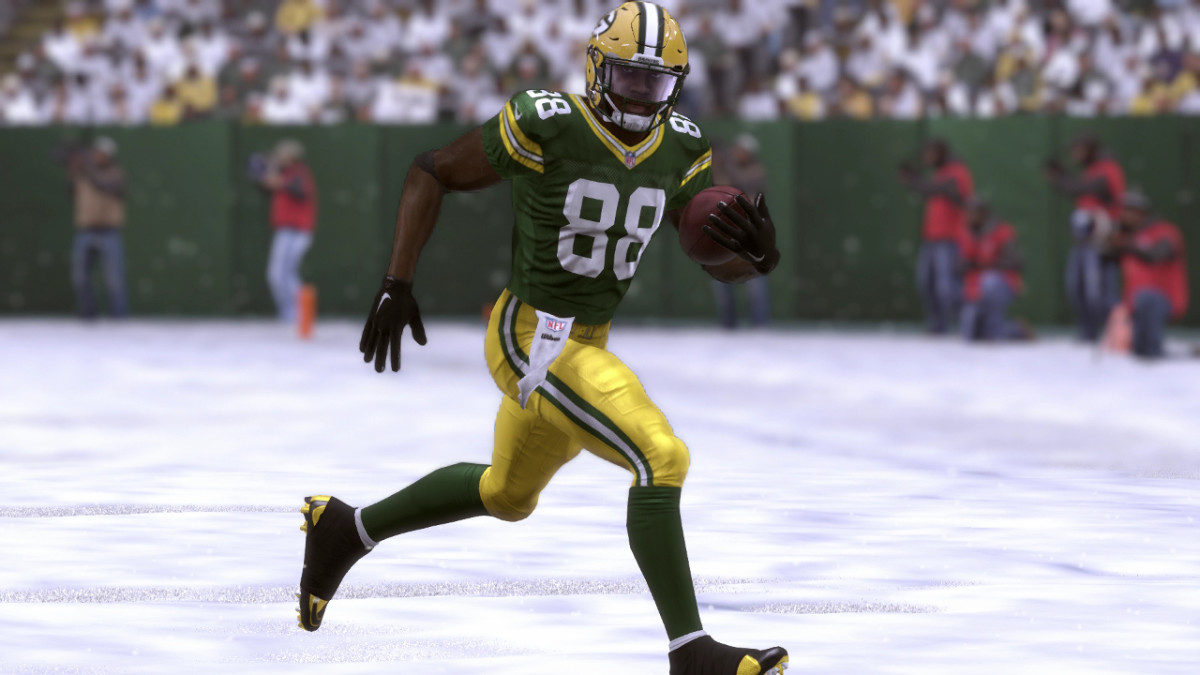 New Orleans Saints RB Ty Montgomery with the Green Bay Packers in EA Sports' Madden 17