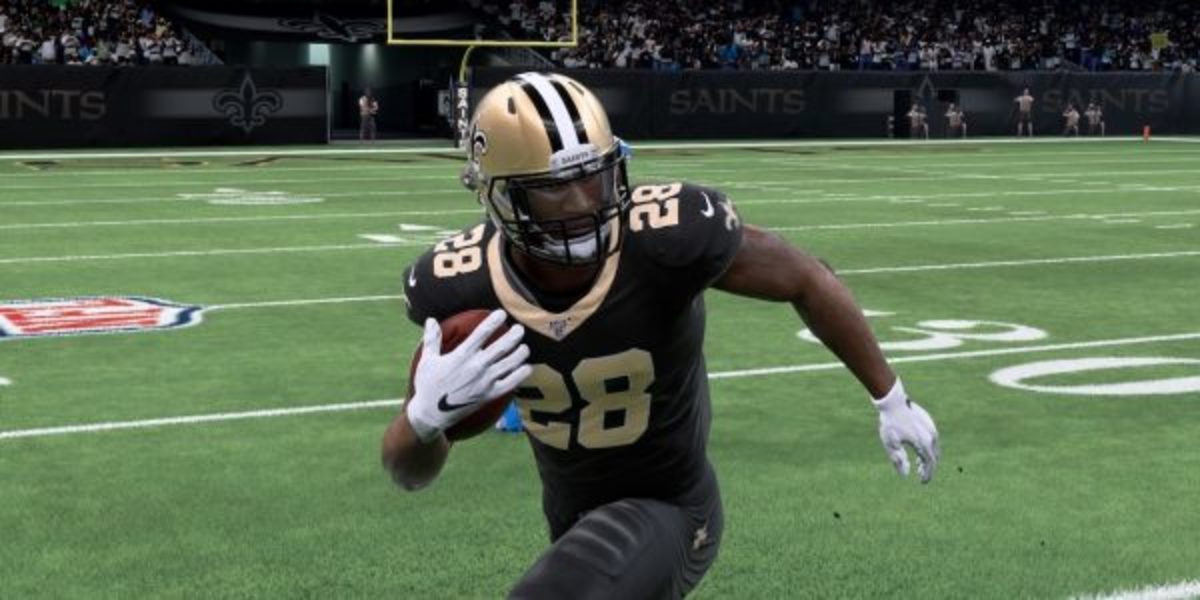 New Orleans Saints RB Latavius Murray in EA Sports' Madden 20.