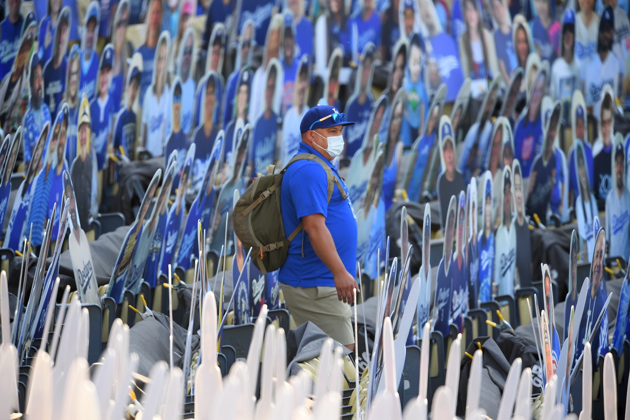 Dodgers' Will Smith crushes cardboard cutout with home run, promises fan  ball