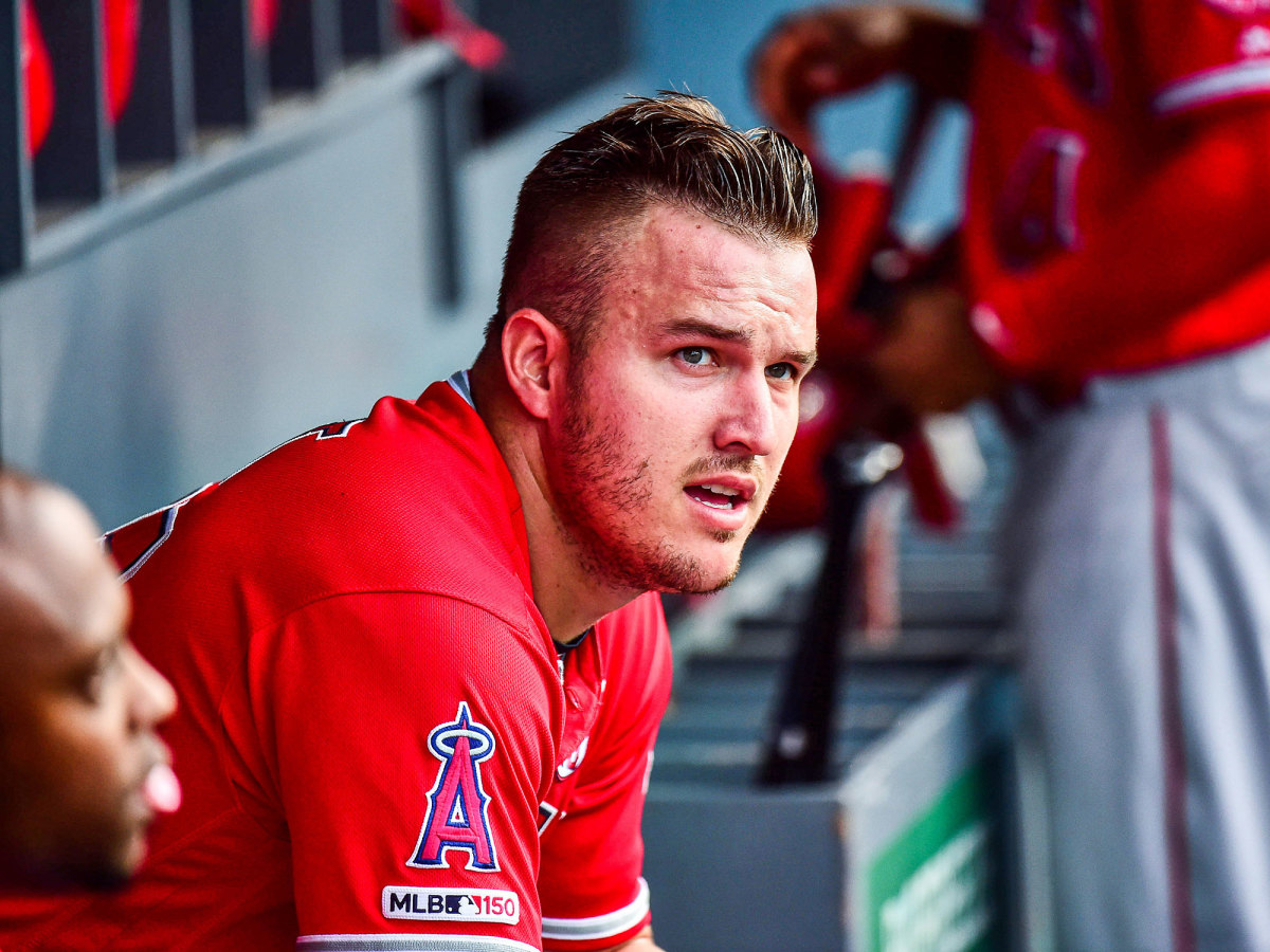 Mike Trout with hair, Growin' it out? Why?! Need a haircut?…, Mike