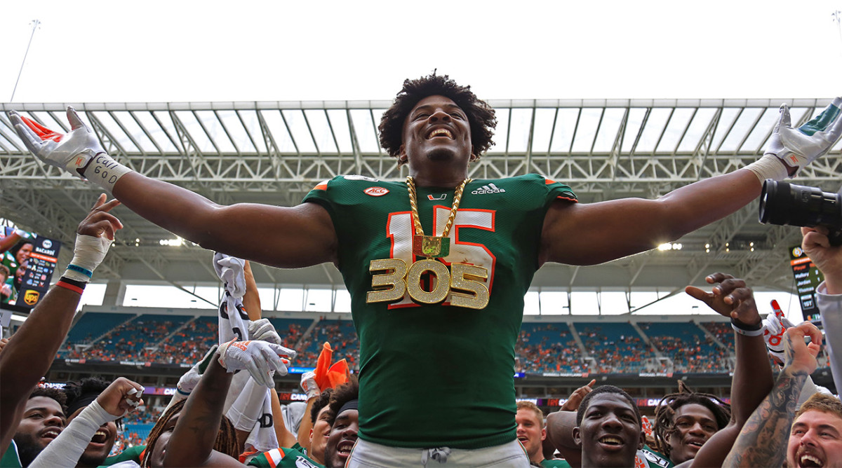 Miami's Greg Rousseau opts out of 2020 season, expected to prepare for 2021  NFL draft - Sports Illustrated